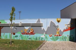 Novo mural do Centro de Formação Desportiva IMG 3153